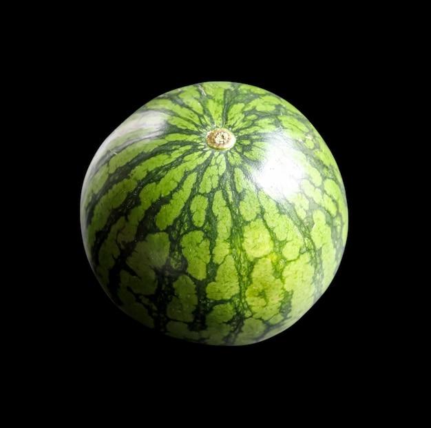 Watermelon isolated on black background