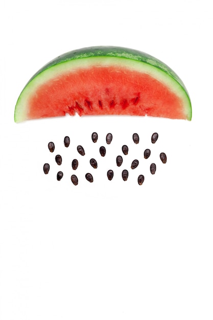 Watermelon isolated on the white background