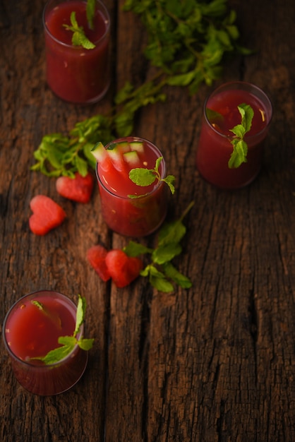 Photo watermelon juice