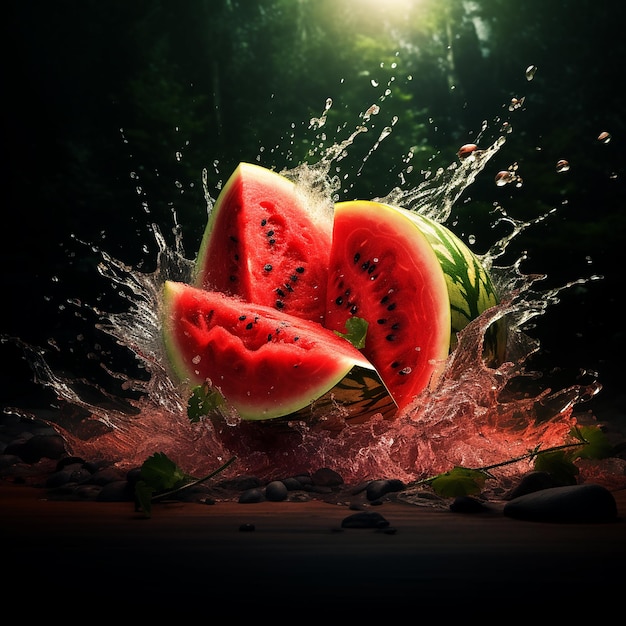 Watermelon Natural Color Wallpaper