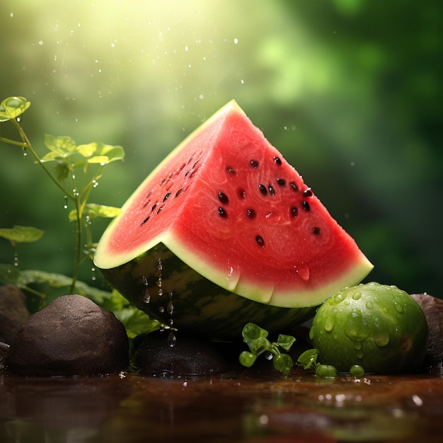 Watermelon paramount light colorism UHD high resolution