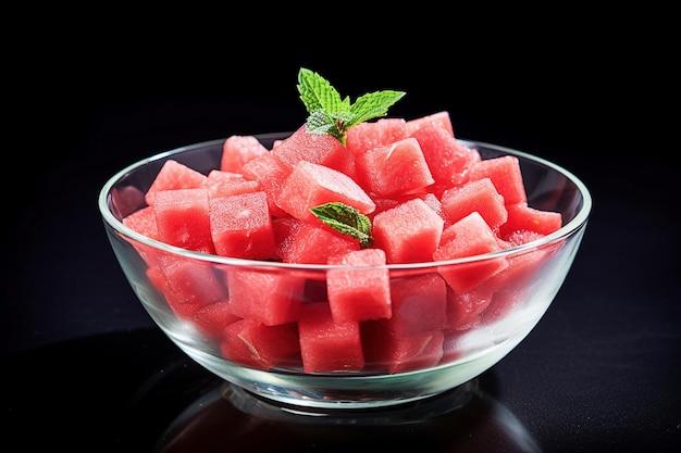 Photo watermelon salad ai generative image