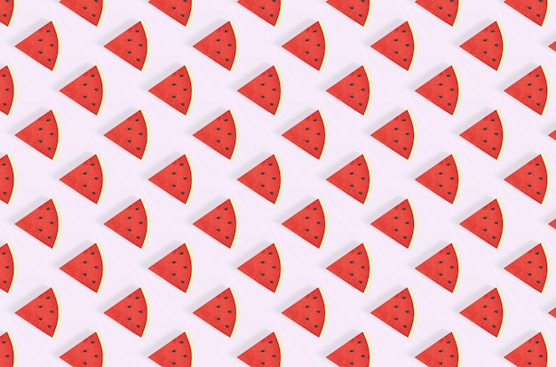 Watermelon seamless pattern Fruit and berry seamless watermelon background Juicy cute pattern