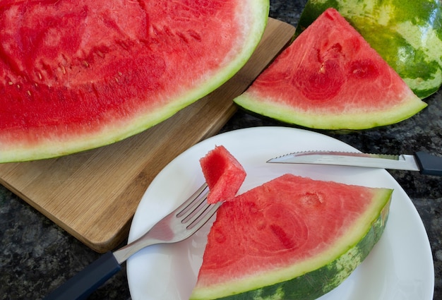 Watermelon Selective focus