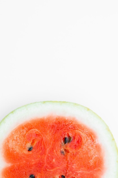 Watermelon slice isolated on white background