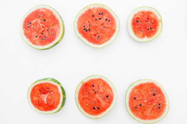 Watermelon slice isolated on white background