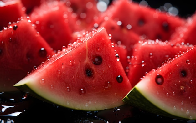 Watermelon slice pattern background