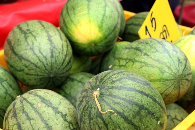 Foto anguria al cibo di strada