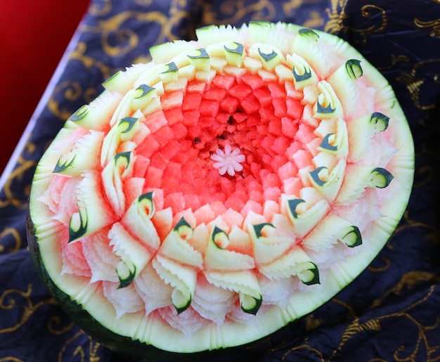 Watermelon Thai fruit carving