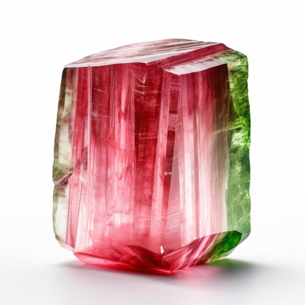 ウォーターメロンのトゥルマリン (Isolated Watermelon Tourmaline)