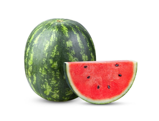 Watermelon on white background