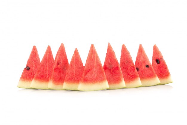 Watermelon on white background