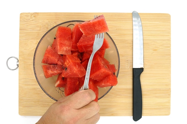 Photo watermelon on a white background