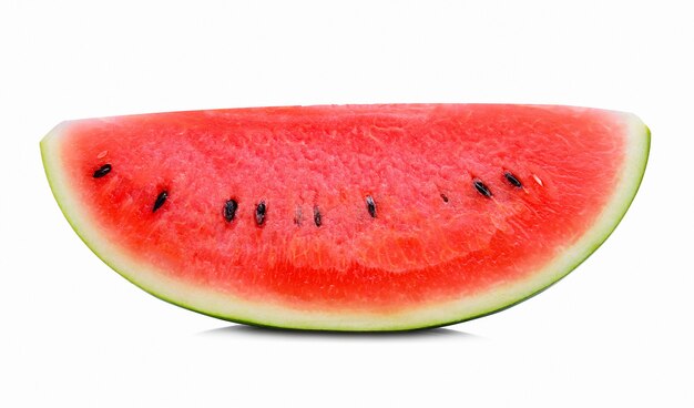 Watermelon on white