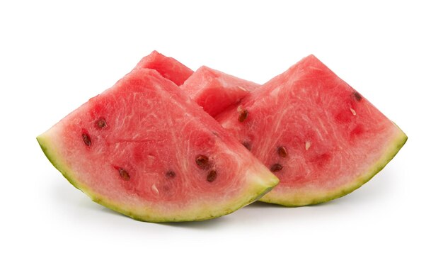 Watermelon on white