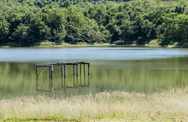 Waterpompstation op het kleine reservoir.