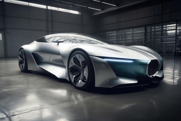 Waterstof auto concept Ai gegenereerde illustratie