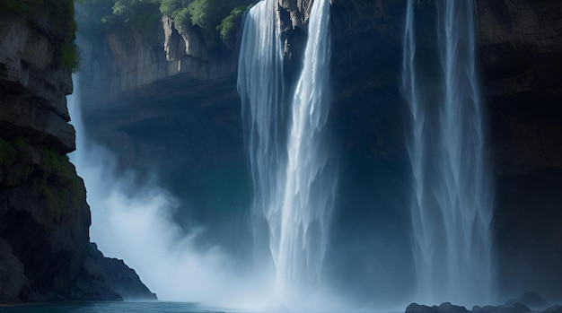 Waterval in de bergen