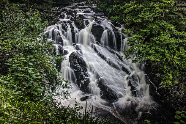 Waterval in het noorden van Wales