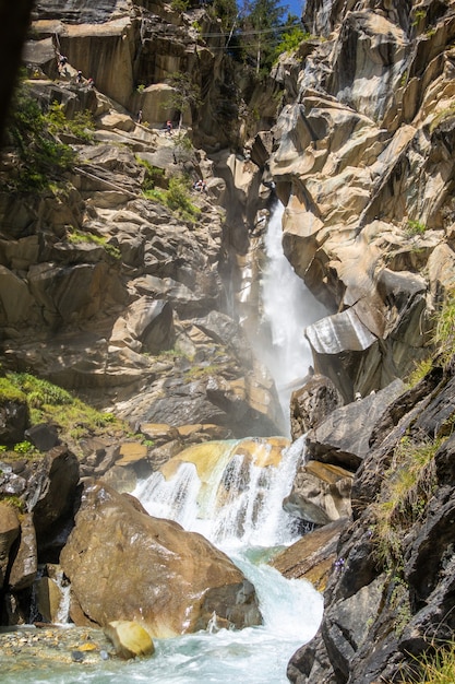 Waterval in het Vanoise National Park, Savoie, Franse Alpen