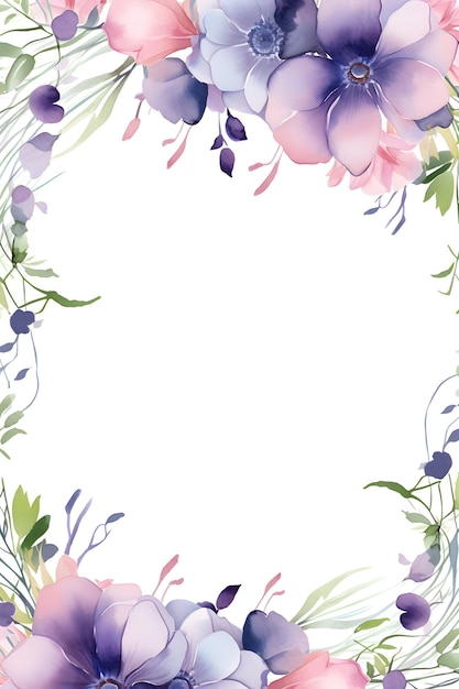 Foto waterverf bloem achtergrond bloem illustratie bruiloft uitnodiging bloem