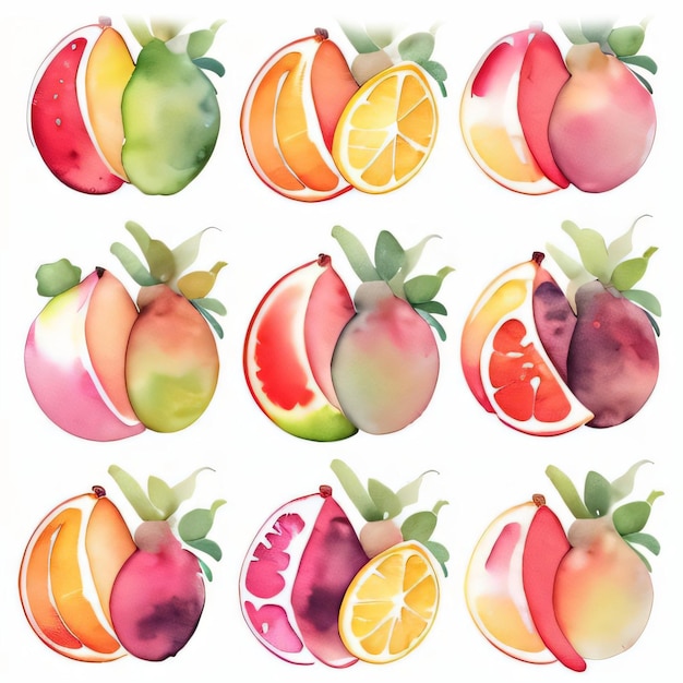 Waterverf Fruit Clipart