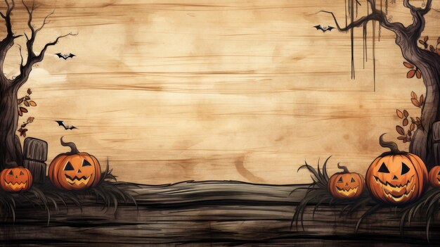 Foto waterverf illustratie van halloween achtergrond voor halloween day celebration