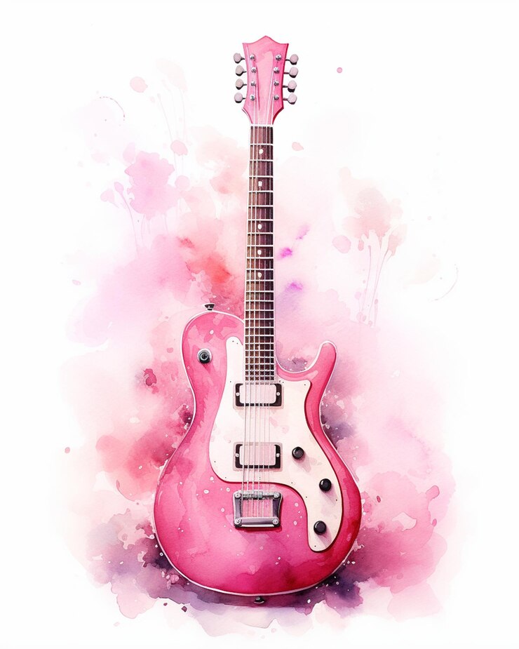 Waterverf illustratie Waterverf roze