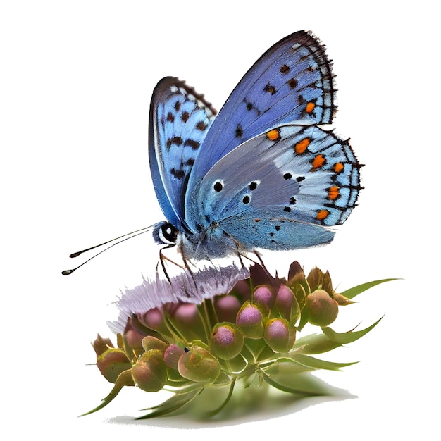 Waterverf met de hand geschilderde illustratie van een vlinder