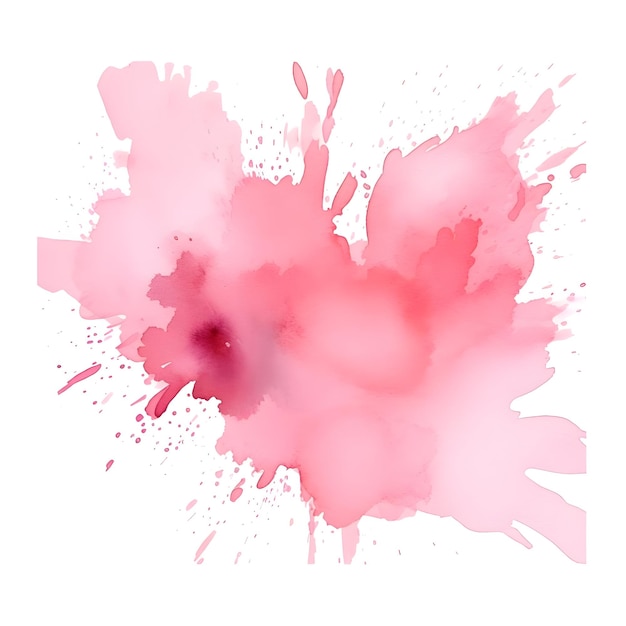 Foto waterverf stijl clipart van splash in zachte pastel roze kleur