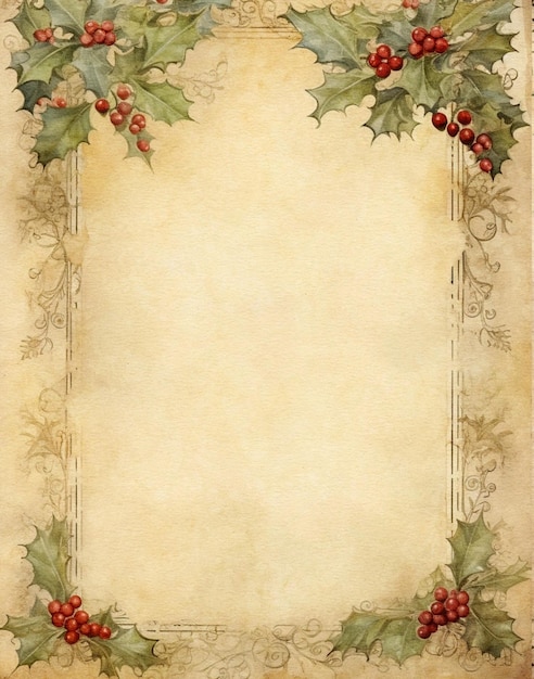 waterverf vintage papier kerstbrief blank scrapbook papier kerst