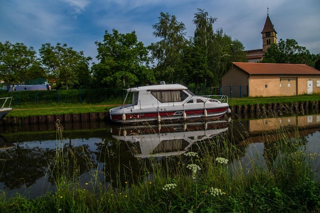 Waterway of digoin roannebriennonloirefrance