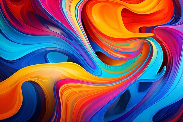Wave abstract background mesmerizing patterns and a rich palette of colors create visual poetry