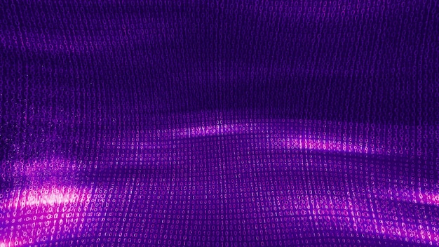 Wave abstract purple wave animation Seamless loop 4k Purple technology background