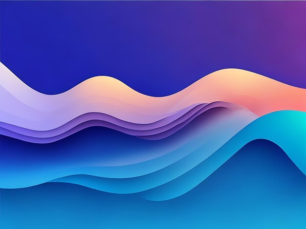 Wave background gradient minimalist style