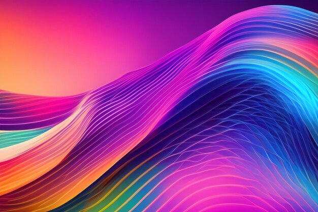 wave color gradient abstract background