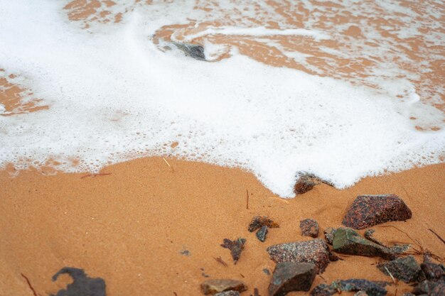 Wave covering the sea