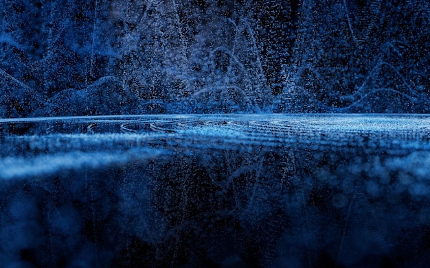 Foto wave deeltjes fantasy achtergrond 3d rendering computer digitale tekening
