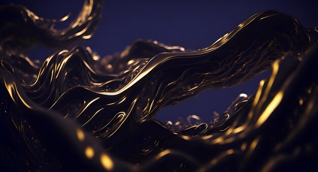 Фото Фон волнового потока в стиле темной материи