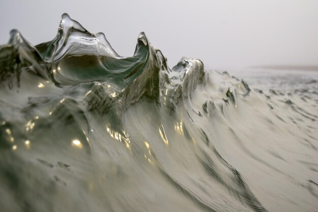 Photo wave flowing at sea