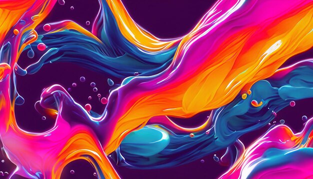 Photo wave fluid abstract background swirl flow liquid lines art gel texture