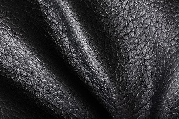 Wave forms of dark black fabric texture