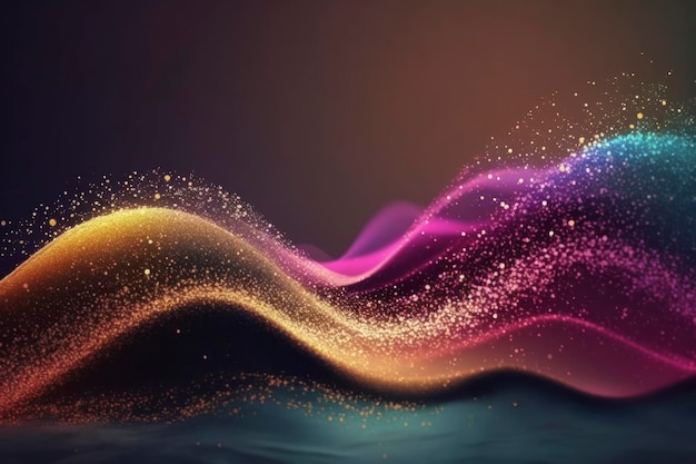 Wave glitter background