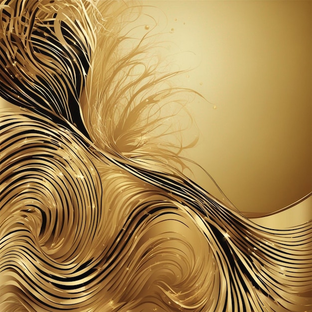 wave golden color background