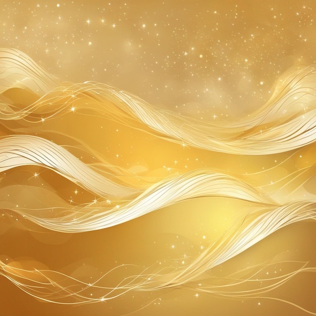 Wave golden color background