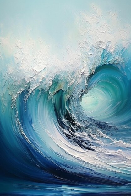 The wave is a painting by person.