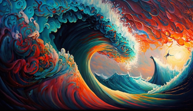 The wave is a painting by person