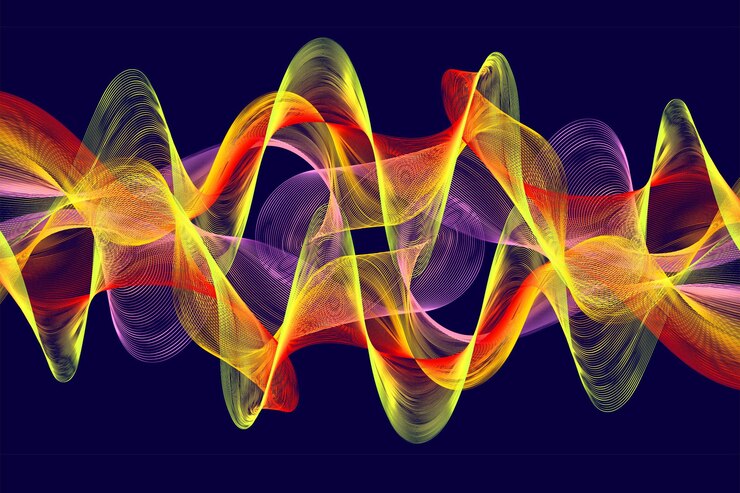 Photo wave line blend effect for background and wallpaper