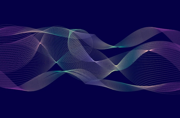 wave line effect for background wallpaper