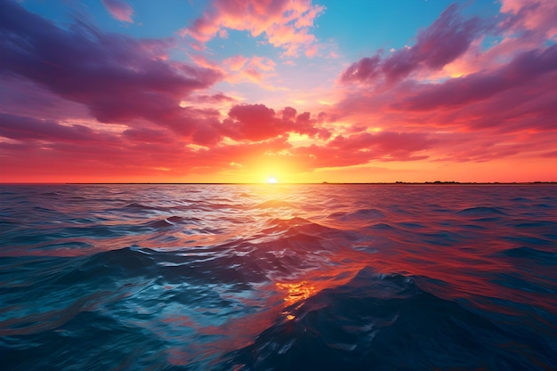 ocean sunset background